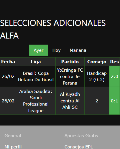 boletas de apuestas ganadoras